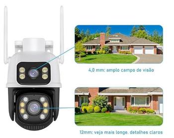 Imagem de Segurança Completa: Câmera Segurança Wifi Hd 1080P Chamada