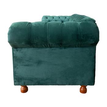 Imagem de Sofá Chesterfield Capitone Luis XV Suede Verde Musgo 2M / Decoracao , sala tv estar, recepção