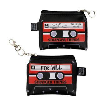 Imagem de Stranger Things Bolsa De Moedas  Multi Com Mosquetão Fita Cassete Will Oficial Netflix - Clube Comix