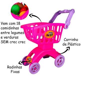 Imagem de Super Market Rosa Com Acessorios