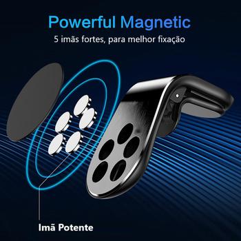 Imagem de Suporte Veicular Com Imã Magnético Painel Carro Discreto Gps