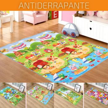 Imagem de Tapete Atividade Térmico Tatame Infantil Educativo Bebê 1,80x 1,20m Grande Baby Macio Dobrável