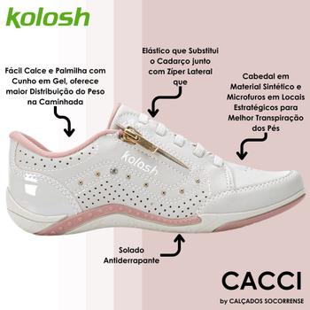 Imagem de Tenis Feminino Conforto Casual Slip On Kolosh C1299