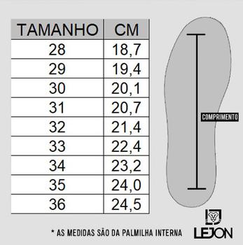 Imagem de Tênis Infantil Lejon Higher Preto Branco LJIF0010