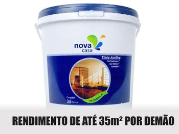 Imagem de Tinta Acrílica Cor Gelo Econômica 3,6 Litros Casa Nova