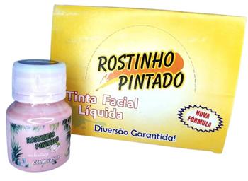 Imagem de Tinta p/ pintura facial 35 ml Rosa Quartzo Rostinho Pintado