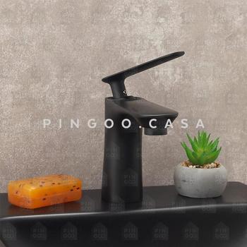 Imagem de Torneira para banheiro Misturador Monocomando Baixa Caeté Pingoo.casa - Preto
