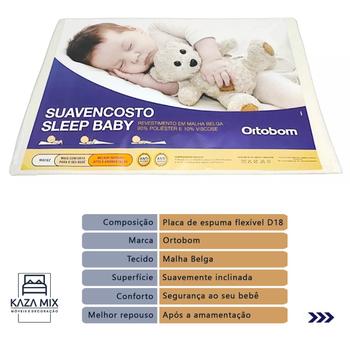 Imagem de Travesseiro Anti Refluxo Bebê Ortobom Sleep Baby