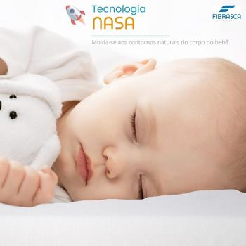 Imagem de Travesseiro Infantil Baby Nasa 30x40 Antissufocante Fibrasca