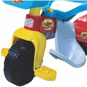 Imagem de Triciclo Infantil com Empurrador - Tico-Tico Pic-Nic - Azul - Magic Toys