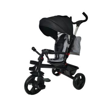 Imagem de Triciclo Infantil Com Empurrador Waygo Cinza Replay Kids