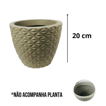 Imagem de Vaso Em Polietileno Decorativo Para Flores E Plantas Redondo 24cm Médio