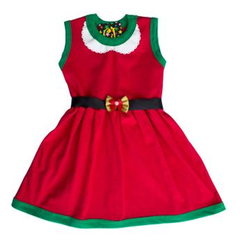 Imagem de Vestido Bebê Menina 1 ao 3 Mamãe Noel Natal