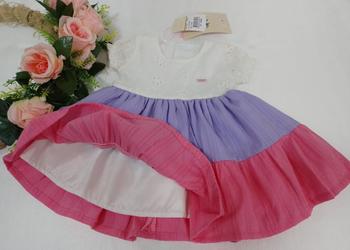 Imagem de Vestido Luxo Bebê Menina Verão Lessa Kids Enxoval Rf 8033