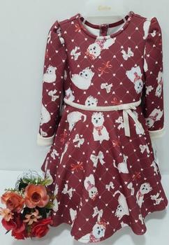 Imagem de Vestido Manga Longa Paraiso Menina Tm 1 2 3 4 Infantil 10416