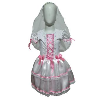 Imagem de Vestido Noivinha Junino Infantil