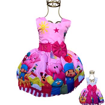 Imagem de Vestido Pocoyo Infantil Festa Temático Luxo