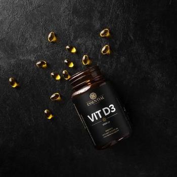 Imagem de Vit D3 2000UI Vitamina D3 com azeite de oliva e MCT - (120 Capsulas) - Essential Nutrition
