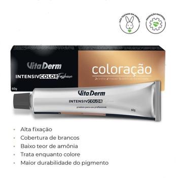 Imagem de Vita Derm Coloração Creme Intensiv Color Fashion 7.1 Louro Médio Acinzentado