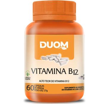 Imagem de Vitamina b12 cobalamina 1 cápsula ao dia 60 cápsulas - duom