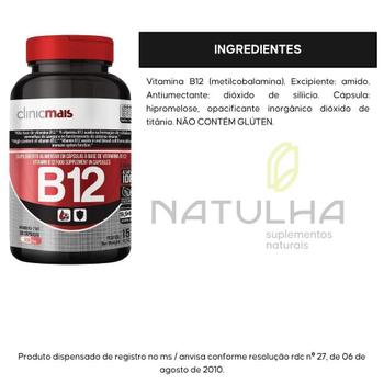 Imagem de Vitamina B12 Vegana 414% 30 Cápsulas - Clinicmais