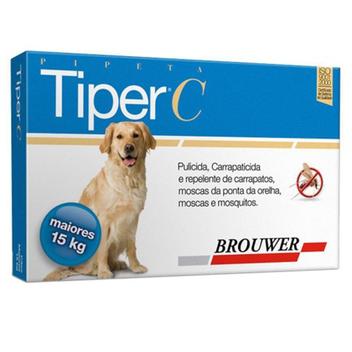 Antipulgas Tiper C para CÃ£es acima 15kg - Brouwer