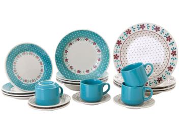 Aparelho de Jantar 20 Peças Biona Cerâmica - Redondo Colorido Donna