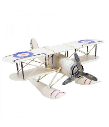 AviÃ£o AnfÃ­bio Branco De HÃ©lice 22.5cm RetrÃ´ - Vintage - Produtos infinity presentes