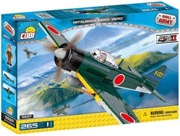 Avião Militar MITSUBISHI ZERO Blocos para montar - 265 peças - Cobi