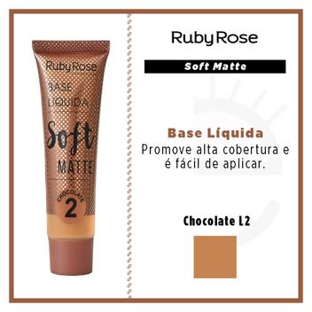 Base Líquida Ruby Rose Soft Matte Chocolate