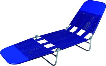 Cadeira Espreguiçadeira Pvc Vinil Azul Marinho Mor Piscina