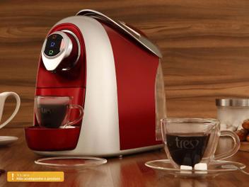 Cafeteira Expresso Modo Tres Coracoes de Capsula - Vermelha 15 Bar