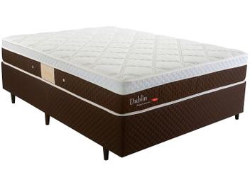 Cama Box Casal (Box + Colchão) Herval Mola - 26cm de Altura Dublin