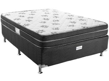 Cama Box Casal (Box + Colchão) Ortobom Mola - 50cm de Altura Physical Mônaco