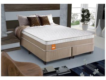Cama Box Queen Size (Box + Colchão) Celuplás Mola - Vanille Softgel