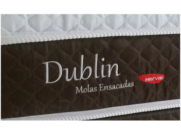 Cama Box Queen Size (Box + Colchão) Herval - Mola 26cm de Altura Dublin