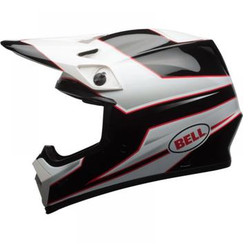 Capacete Bell MX-9 MIPS Stryker MIPS Preto/Branco