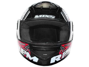 Capacete Gladiator RPM Mixs Preto e Vermelho - Tam. 62