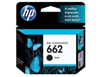 Cartucho de Tinta HP Preto 662 Original P/ - HP 2516 3516 3546 2546 1516 4646 2646