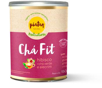 Chá Fit Emagrecedor Vegano Piatan 150g ( Hibisco + Chá Verde + Alecrim )