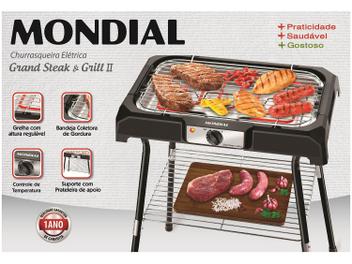 Churrasqueira ElÃ©trica Mondial 2000W - Coletor de Gordura Grand Steak  Grill II