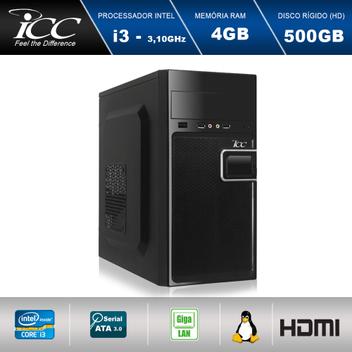 Computador Desktop ICC IV2341S Intel Core I3 3.10 ghz 4gb HD 500GB HDMI FULL HD