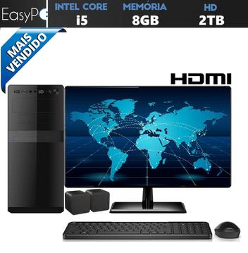 Computador Easy PC Connect Intel Core i5 (Gráficos Intel HD) 8GB HD 2TB Monitor 19.5 LED HDMI - Easypc