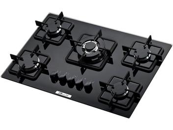 Cooktop 5 Bocas Built BLT 5Q TC à Gás - Tripla-Chama Acendimento Superautomático