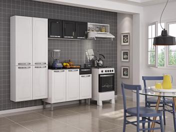 Cozinha Compacta Itatiaia Rose - 7 Portas Aço