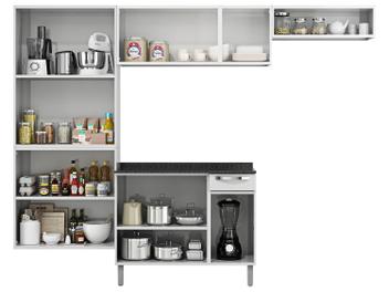 Cozinha Compacta Itatiaia Rose - 7 Portas Aço