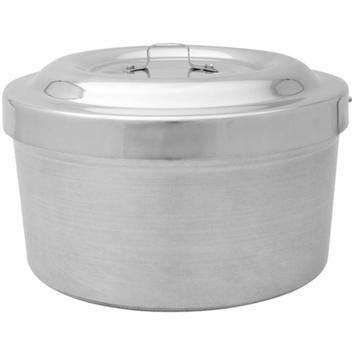 Forma de Pudim Com Tampa Forma de Pudim Banho Maria AlumÃ­nio - Nacional