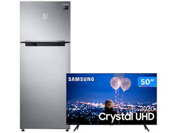 Geladeira/Refrigerador Samsung Frost Free Duplex – 453L 5-em-1 Twin Cooling Plus RT6000K + Smart TV 50”