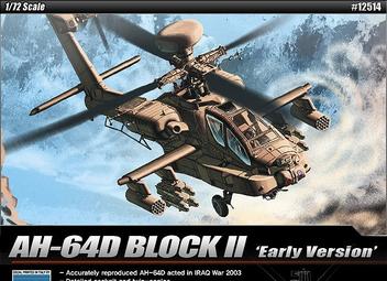 Helicoptero AH-64D BLOCK II - Early Version 12514 - ACADEMY