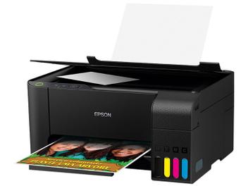 Impressora Multifuncional Epson EcoTank L3110 - Tanque de Tinta Colorida USB